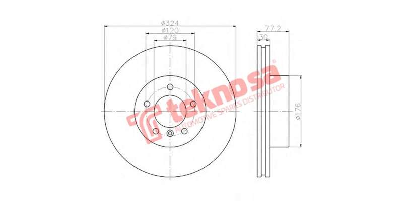 Brake Disc Bmw 5 6 Series (Front Vented)