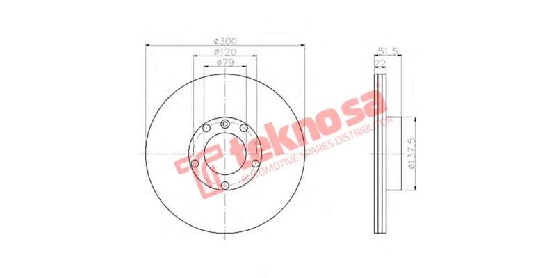 Brake Disc Bmw E46 318 320 325I 98 (Front Vented)