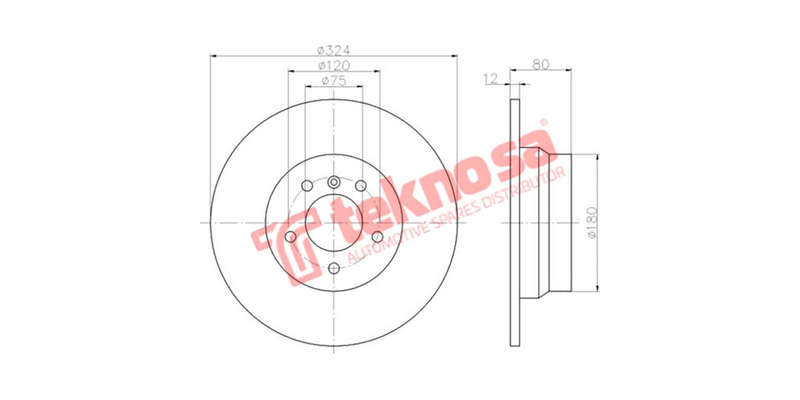 Brake Disc Bmw X5 E53 02 (Rear Solid)