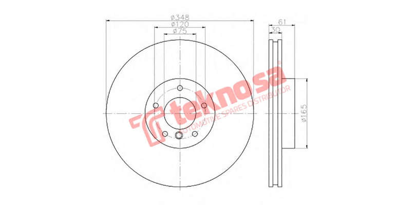 Brake Disc Bmw X5 X6 (Front Vented)