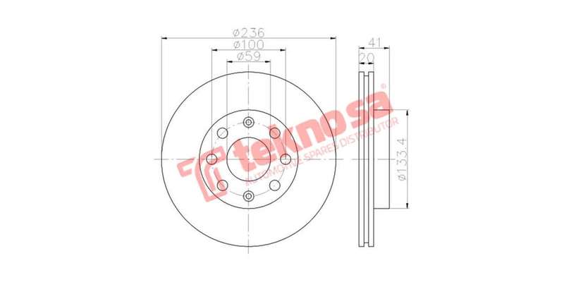 Brake Disc Chev Spark 11 (Front Vented)