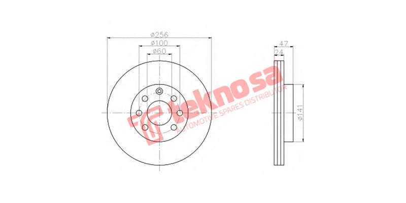 Brake Disc Daewoo Nubira 1.6 2.0 97 (Front Vented)