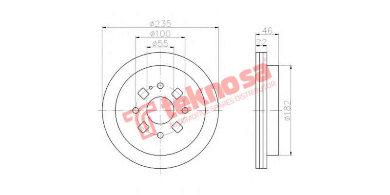 Brake Disc Etude 160I 00 (Front Vented)