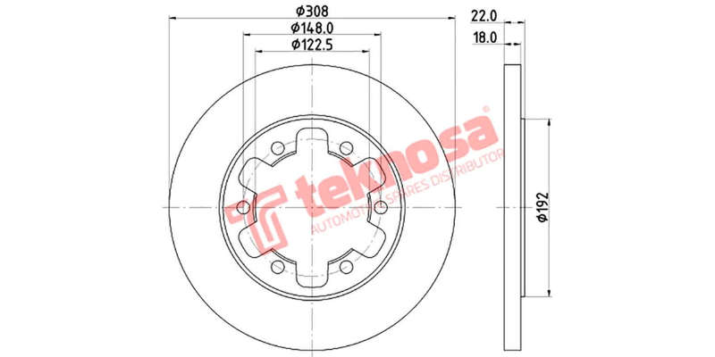 Brake Disc Ford Transit 13 (Rear Solid)