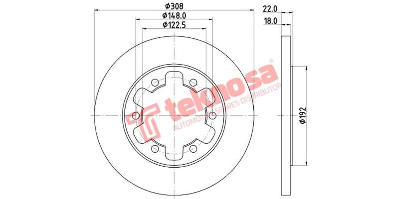 Brake Disc Ford Transit 13 (Rear Solid)