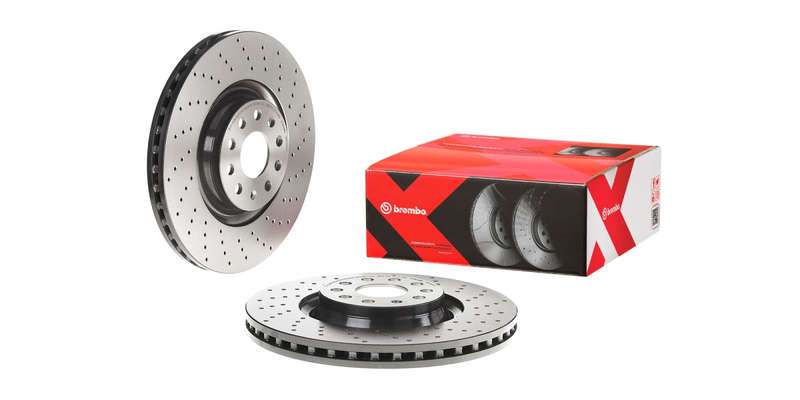 Brake Disc Front (1 In Box) Audi Rear Solid3 TT Rear Solid S3 8V Audi Tt VW Golf 7R Drilled Vente...