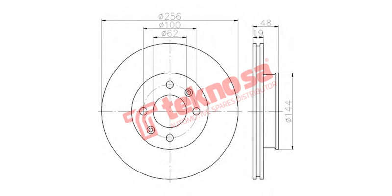 Brake Disc Getz 1.6 03 (Front Vented)