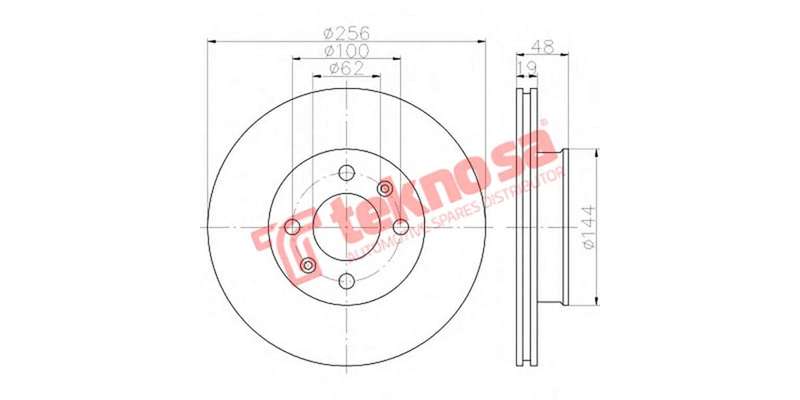 Brake Disc Getz 1.6 03 (Front Vented)