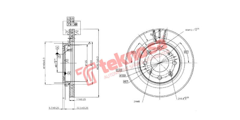 Brake Disc Honda Jazz Fit (Front Vented)