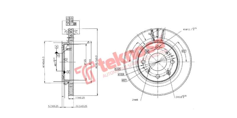 Brake Disc Honda Jazz Fit (Front Vented)