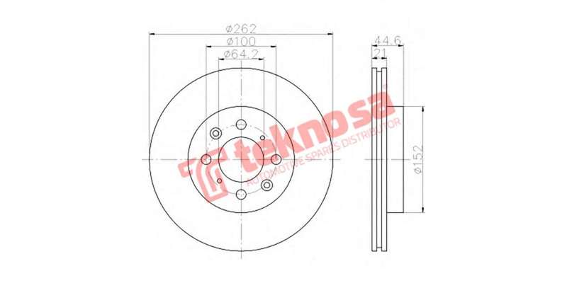 Brake Disc Honda V Tec 92 (Front Vented)