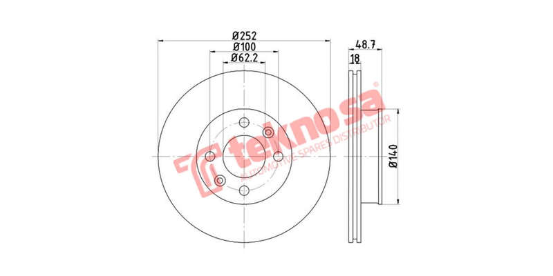 Brake Disc Hyundai Grand I10 2013> Kia Picanto