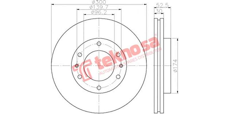 Brake Disc Hyundai H1 (Front Vented)