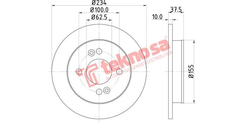Brake Disc Hyundai I10 1.1 1.2 2008