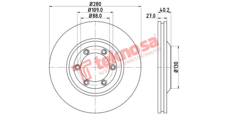 Brake Disc Isuzu Kb 4X2 4X4 04 (Front Vented)
