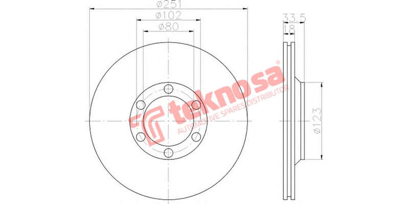 Brake Disc Isuzu Kb 90 4Wd (Front Vented)