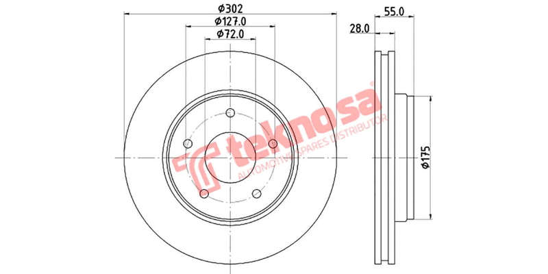 Brake Disc Jeep Wrangler 06 (Front Vented)