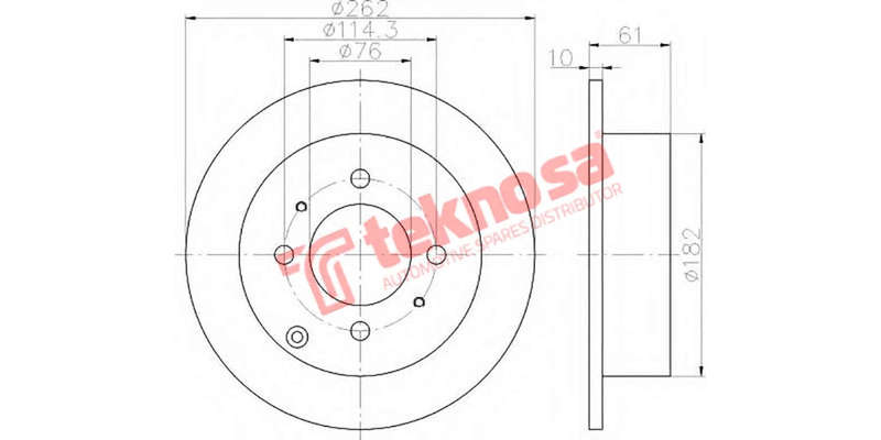 Brake Disc Kia Magentis Sonata (Rear Solid)