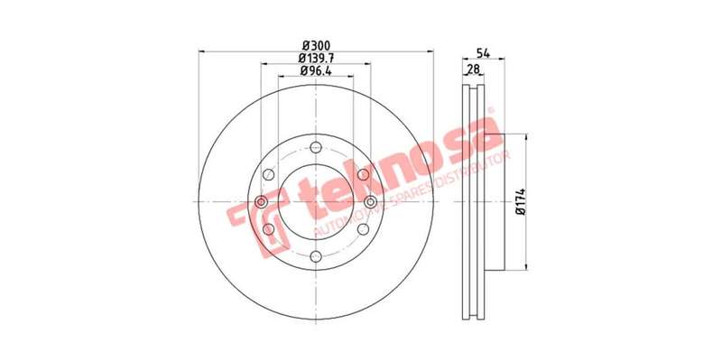 Brake Disc Kia Sedona Iii 2.9Crdi 2006 (Front Vented)