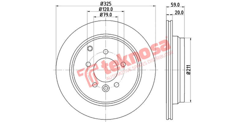 Brake Disc Landrover Discovery Iii (Rear Vented)