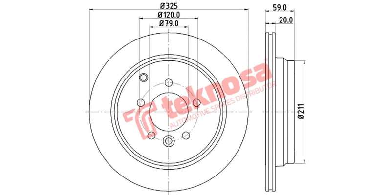 Brake Disc Landrover Discovery Iii (Rear Vented)