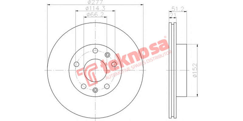 Brake Disc L Rover Freelander 1.8 2.0 00 (Front Vented)