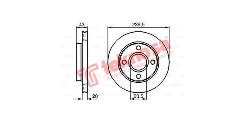 Brake Disc Mazda Soho Iii Fiesta 1.3