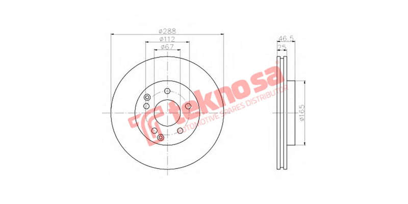 Brake Disc Merc C Class W203 Kompressor 00 (Front Vented)