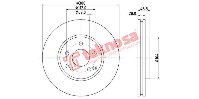 Brake Disc Merc R170 A209 S203 W203 W210 C209 Cl203 (Front Vented)