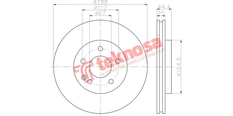 Brake Disc Mercedes A B Class (Front Vented)