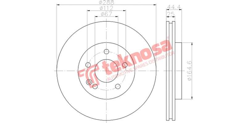 Brake Disc Mercedes A B Class (Front Vented)