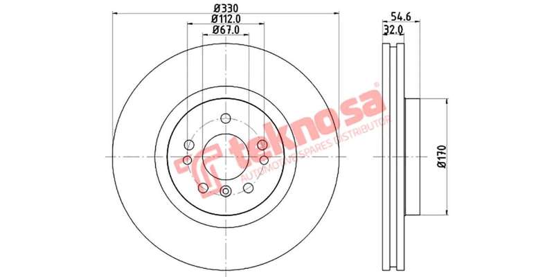 Brake Disc Mercedes M R Class (Front Vented)