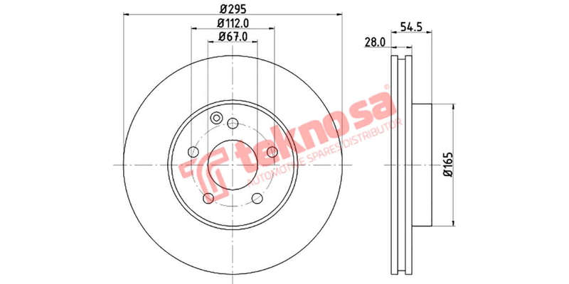 Brake Disc Mercedes W211 S211 (Front Vented)