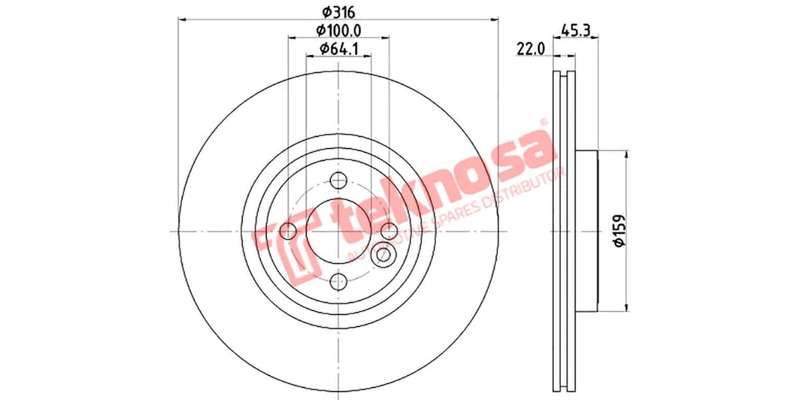 Brake Disc Mini Cooper S 07 (Front Vented)