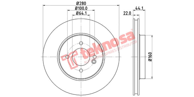 Brake Disc Mini Cooper S Clubman 07 (Front Vented)