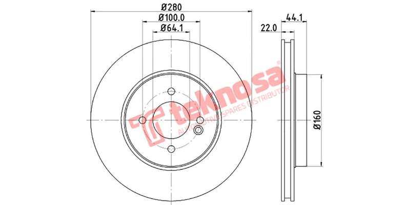 Brake Disc Mini Cooper S Clubman 07 (Front Vented)