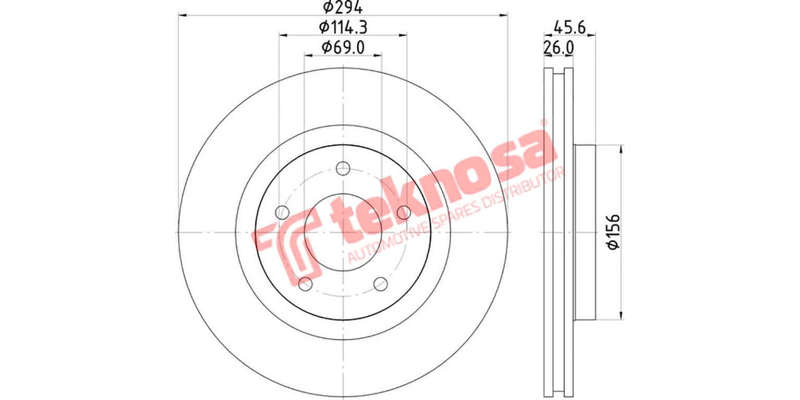Brake Disc Mitsubishi Asx Outlander (Front Vented)