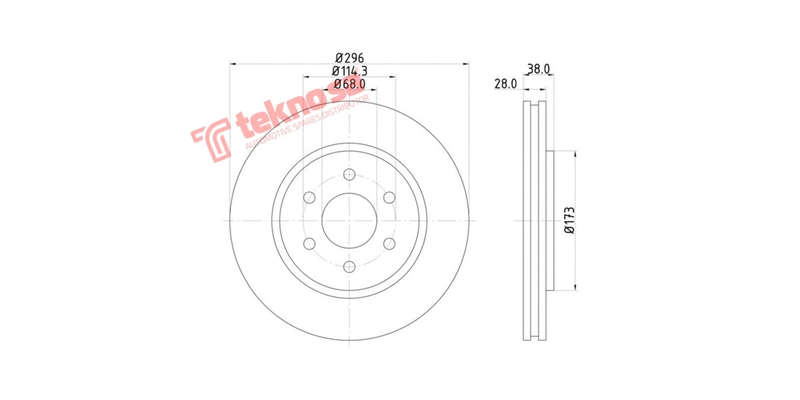 Brake Disc Nis Pathfinder Navara 2.5 4.0 (Front Vented)