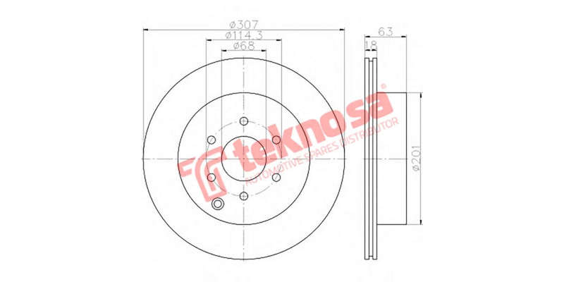 Brake Disc Nisan Navara 05 (Rear Vented)