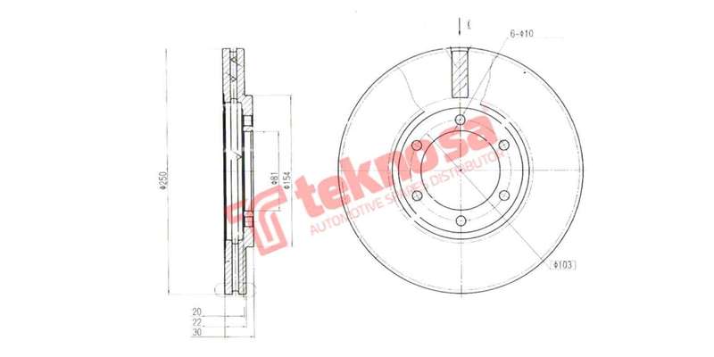 Brake Disc Nissan 1600 1800 90 (Front Vented)