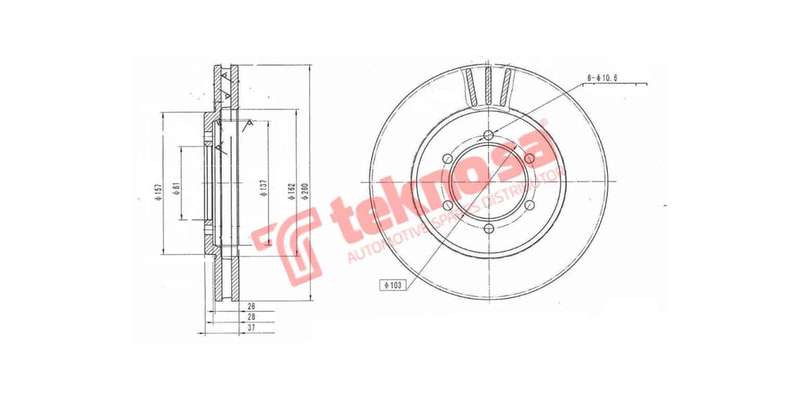 Brake Disc Nissan H Body Hi Rider Np300 09 (Front Vented)