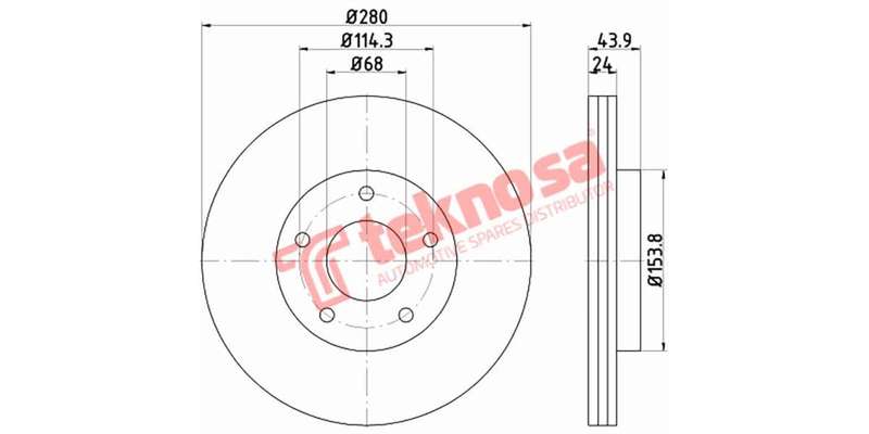 Brake Disc Nissan Juke (Front Vented)