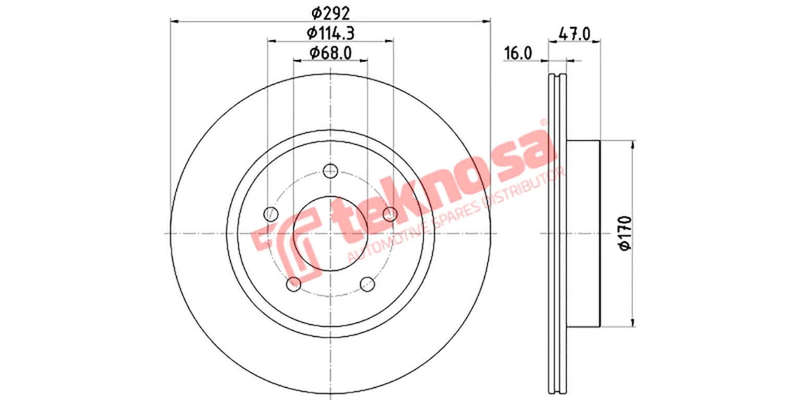 Brake Disc Nissan Xtrail 15 (Front Vented)