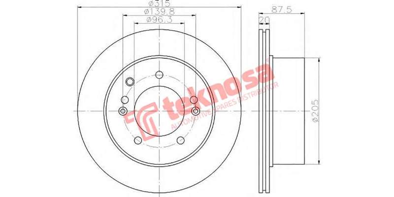 Brake Disc Opel Astra 2.2 09 (Front Vented)