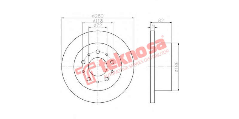 Brake Disc Opel Astra G Zafira Ii CoRear Solida Opc 06 (Rear Solid)