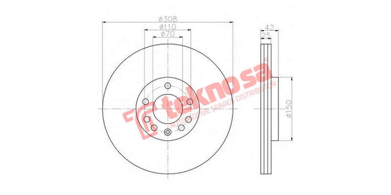 Brake Disc Opel CoRear Solida D Meriva Astra G 04 (Front Vented)