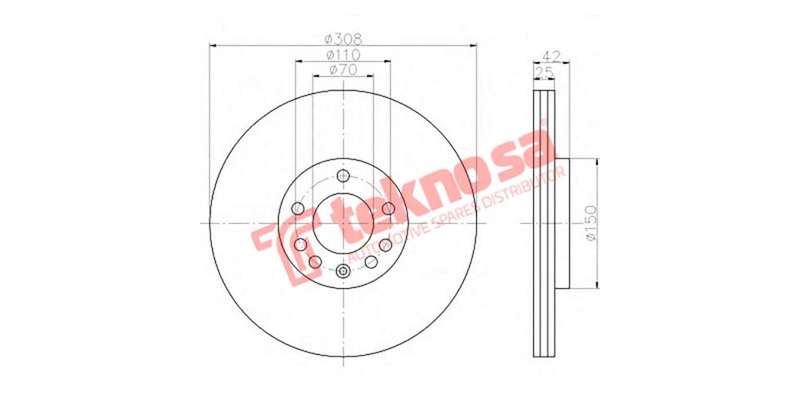 Brake Disc Opel CoRear Solida D Meriva Astra G 04 (Front Vented)