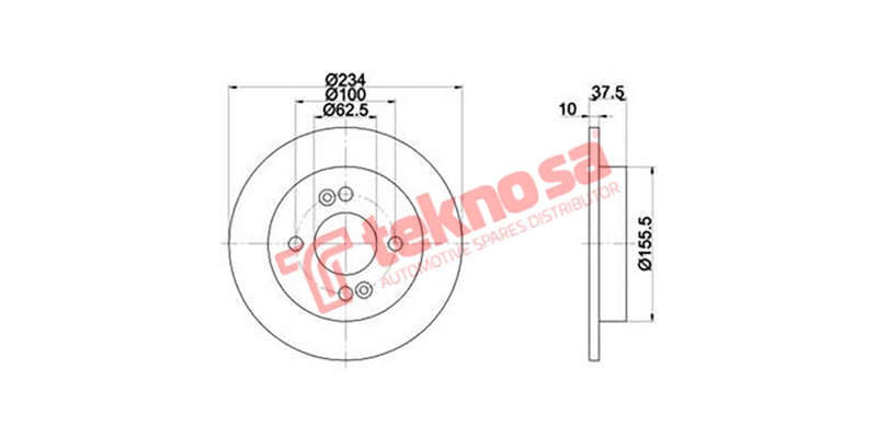 Brake Disc Picanto 05 (Rear Solid)