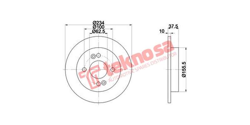 Brake Disc Picanto 05 (Rear Solid)