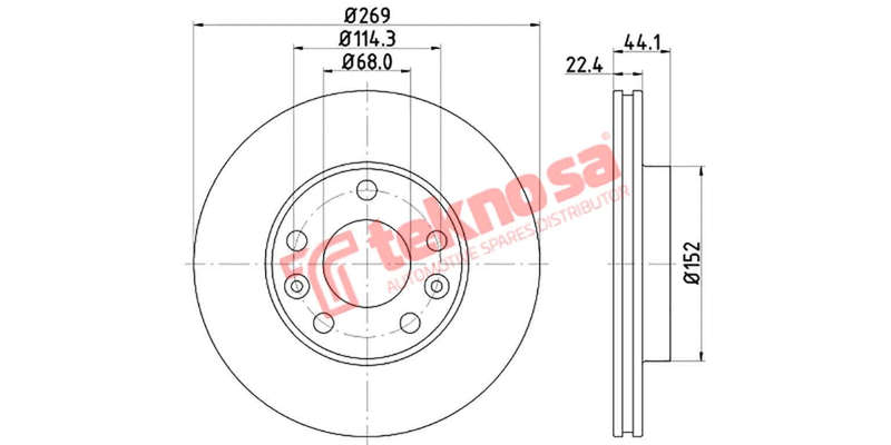Brake Disc Renault Duster 16 Megane4 (Front Vented)